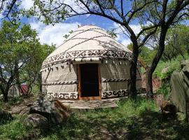 Turan Handmade Yurt with Heated Floors, glamping site in Karakol