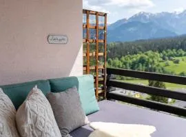 -Panorama-Bergblick- Dampfbad-Dusche und Aussenbett