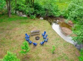 Loony Bear Cabin is Pet Friendly with Wood Stove Creekside Firepit
