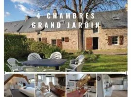 Petite et grande longères familiale avec jardin - nature & plages