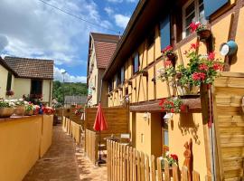 Coeur d'Alsace Colmar Vignobles Ouest avec terrasses, hotel in Wintzenheim