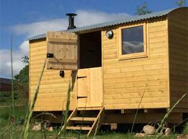 The Shepherd's Hut with cosy logburner, apartment in Wrexham