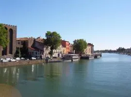 3 bedroom modern apartment in historic building overlooking river herault
