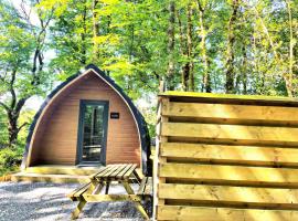 The Pod-Hot Tub-Woodland Lodges-St Clears-Carmarthen, hotel in Carmarthen