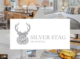 Silver Stag Properties, Modern 2 BR House, hotel with parking in Thringstone