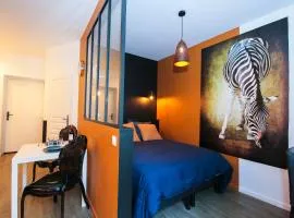 Le Zèbre, T1 hypercentre chic et cosy, Wifi par SOVALFI