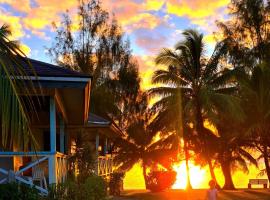 Sunny Beach Bungalows - Aitutaki、Amuriのビーチ・ホテル