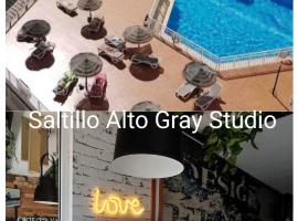 Saltillo Alto Gray Studio. Vistas al mar y piscina, lägenhet i Torremolinos