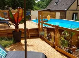 Le Vieux Moulin Gites - Detached cottage with garden views and pool