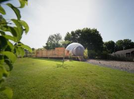 Bulles Odette & Ginette et Tiny House Suzette "Au guet Marais" Etape Insolite, cabin in Paliseul