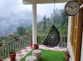 1BHK Apartment Offbeat Hilltop Mountain lovers paradise, cheap hotel in Manāli