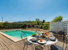 Villa Syrah avec piscine privée chauffée à 25 km de la mer, vila mieste Coustouge