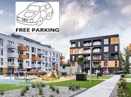 Apartamenty Ceglana Park -parking w hali garażowej- piękne nowe osiedle