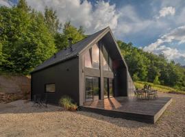 Czarny domek w górach, hotel i Pieszyce