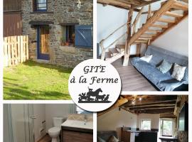 Gîte à la ferme en pleine nature บ้านพักในPleine-Fougères