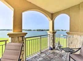 Lakefront Corsicana Condo Pool and Private Balcony!