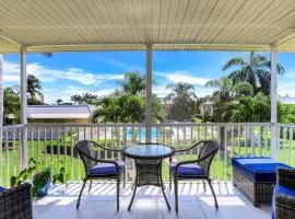 Inland condo with pool, spa, tennis and steps to beach