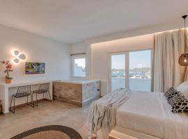 Nautica Suites-Superior Seaview suite with jacuzzi, apartmán v destinaci Antiparos