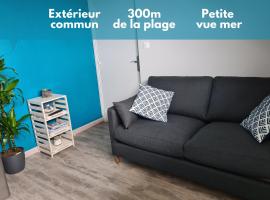 Joli appartement - 4min à pieds de la plage, viešbutis mieste Asnelles