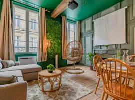 Appartement Jungle - Libourne Centre - 4 pers - Sauna - Netflix