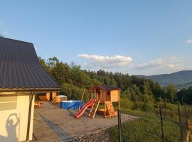 Sarnie wzgórze Sucha Beskidzka sauna jacuzzi, Hütte in Kuków