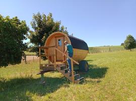 Un tonneau à la belle étoile，Irancy的自炊式住宿