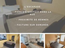 L'escapade, hotel with parking in Chantepie