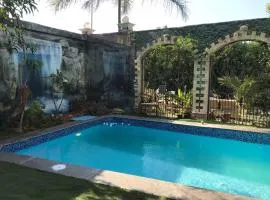 Trio Villa with coverable private pool in compound near Mall of Egypt