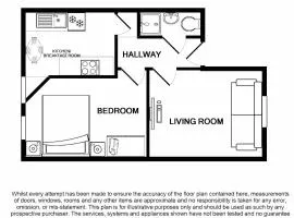 Modern 1 Bed Near Beach and Town Centre – 7 Min Walk