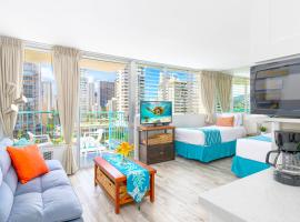 Beautiful Studio in the Aloha Surf in Waikiki with City Views - 8th Floor - WiFi, apartment in Honolulu
