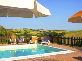 6 bedrooms villa with private pool enclosed garden and wifi at Montecarotto, hotel in Casa Vici