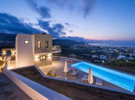 Villa Thea, stunning view, pool, BBQ, Brand new., holiday rental in Kissamos