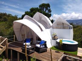 Origen Glamping en Villa de Leyva, kamp sa luksuznim šatorima u gradu Vilja de Lejva