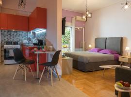 Stylish Modern Studio in the Heart of Athens, hotell i nærheten av Lykabettos-teateret i Athen