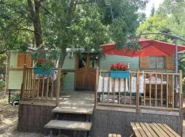 Roulotte en bois Sud France