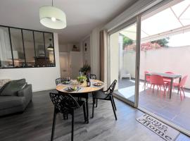Appart T3 LE PATIO - avec terrasse, hotel in Boujan-sur-Libron