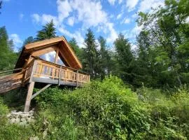 Les cabanes du domaine de l Esperluette、Le Lauzet-Ubayeのコテージ
