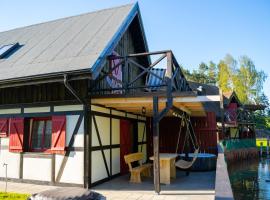 Domek na Kaszubach przy lesie i wodzie, Załakowo, Na Gwizdówce, Różany Domek II Kaszubska Wenecja, cottage in Pałubice