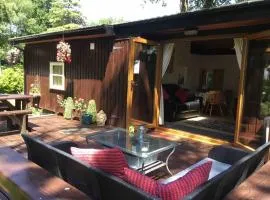 lovely log cabin on woodland site