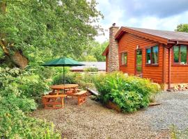 Wnion Wood Lodge with log burner & sauna in Snowdonia, hotell sihtkohas Llanfachreth