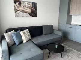 SUNNY studio w balcony and heated pool in Mano Jūra 2