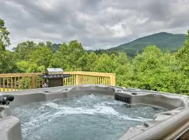 Waynesville Smart Cabin with Hot Tub and Views!