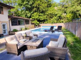 Spacious Getaway with Heated Private Pool!, family hotel in Michigan City