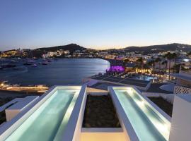 CUBIC Mykonos Seafront Design Suites、オルノスのホテル