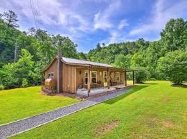 Porch and On-Site Creek Marshall Cabin Retreat