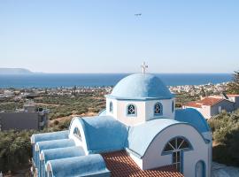 Adorable Country House with sea & church view!, casa rural en Kokkíni Khánion