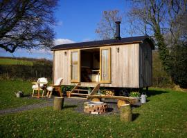 Little Ash Glamping - Luxury Shepherd's Huts, budgethotell i Newton Abbot