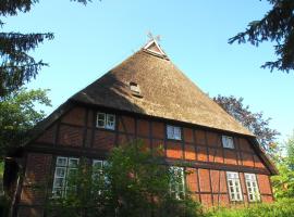 Ferien in einem historischen Bauernhaus mit Garten، شقة في Möhnsen