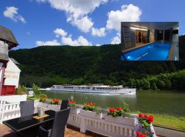Moseljuwel mit exklusiver Sauna und Indoor Pool, viešbutis su baseinais mieste Trabenas-Trarbachas