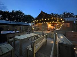 Lion King Safari Tent, glamping site in Tenby